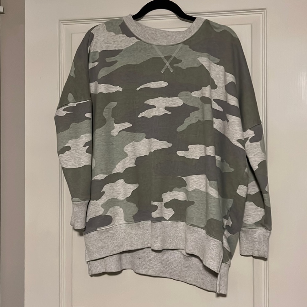 Aerie Camo Oversized Sweatshirt